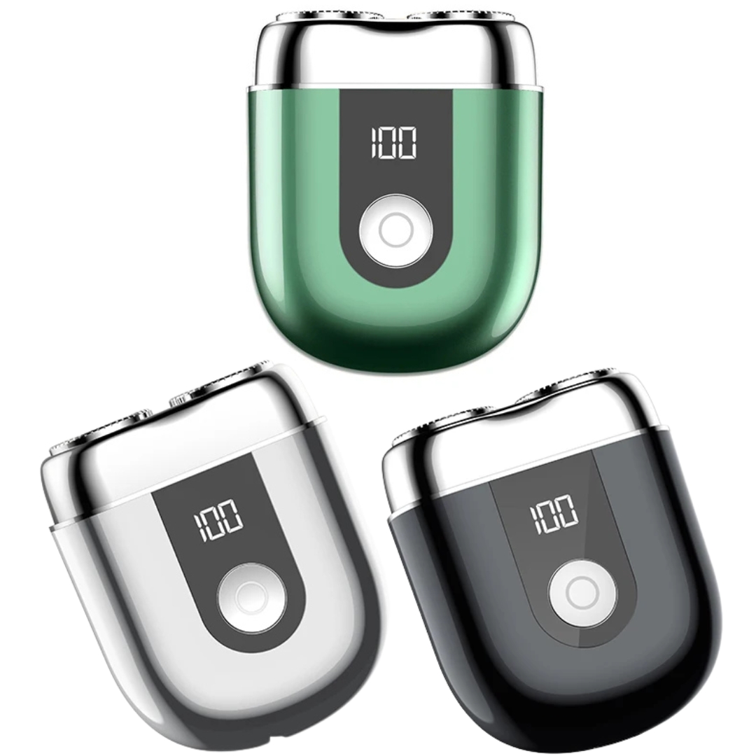 Μίνι Επαναφορτιζόμενη Ξυριστική Μηχανή Προσώπου με Διπλή Κεφαλή και Οθόνη LED Μίνι Επαναφορτιζόμενη Ξυριστική Μηχανή Προσώπου με Διπλή Κεφαλή και Οθόνη LED