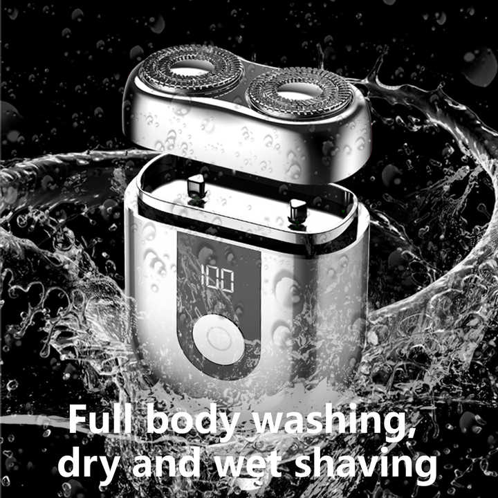 Μίνι Επαναφορτιζόμενη Ξυριστική Μηχανή Προσώπου με Διπλή Κεφαλή και Οθόνη LED Μίνι Επαναφορτιζόμενη Ξυριστική Μηχανή Προσώπου με Διπλή Κεφαλή και Οθόνη LED