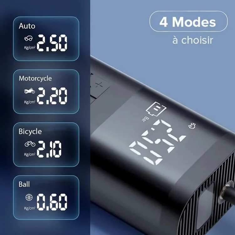 Μίνι Επαναφορτιζόμενο Κομπρεσέρ Αέρος 60W - Powerbank 4000 mAh και Φακός με Οθόνη Ψηφιακών Ενδείξεων Moxom Μίνι Επαναφορτιζόμενο Κομπρεσέρ Αέρος 60W - Powerbank 4000 mAh και Φακός με Οθόνη Ψηφιακών Ενδείξεων Moxom