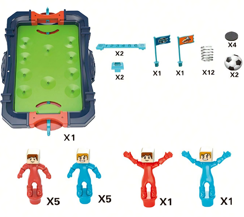Μίνι Επιτραπέζιο Ποδοσφαιράκι με Μοχλούς και Ελατήρια - 43x27x6 Μίνι Επιτραπέζιο Ποδοσφαιράκι με Μοχλούς και Ελατήρια - 43x27x6