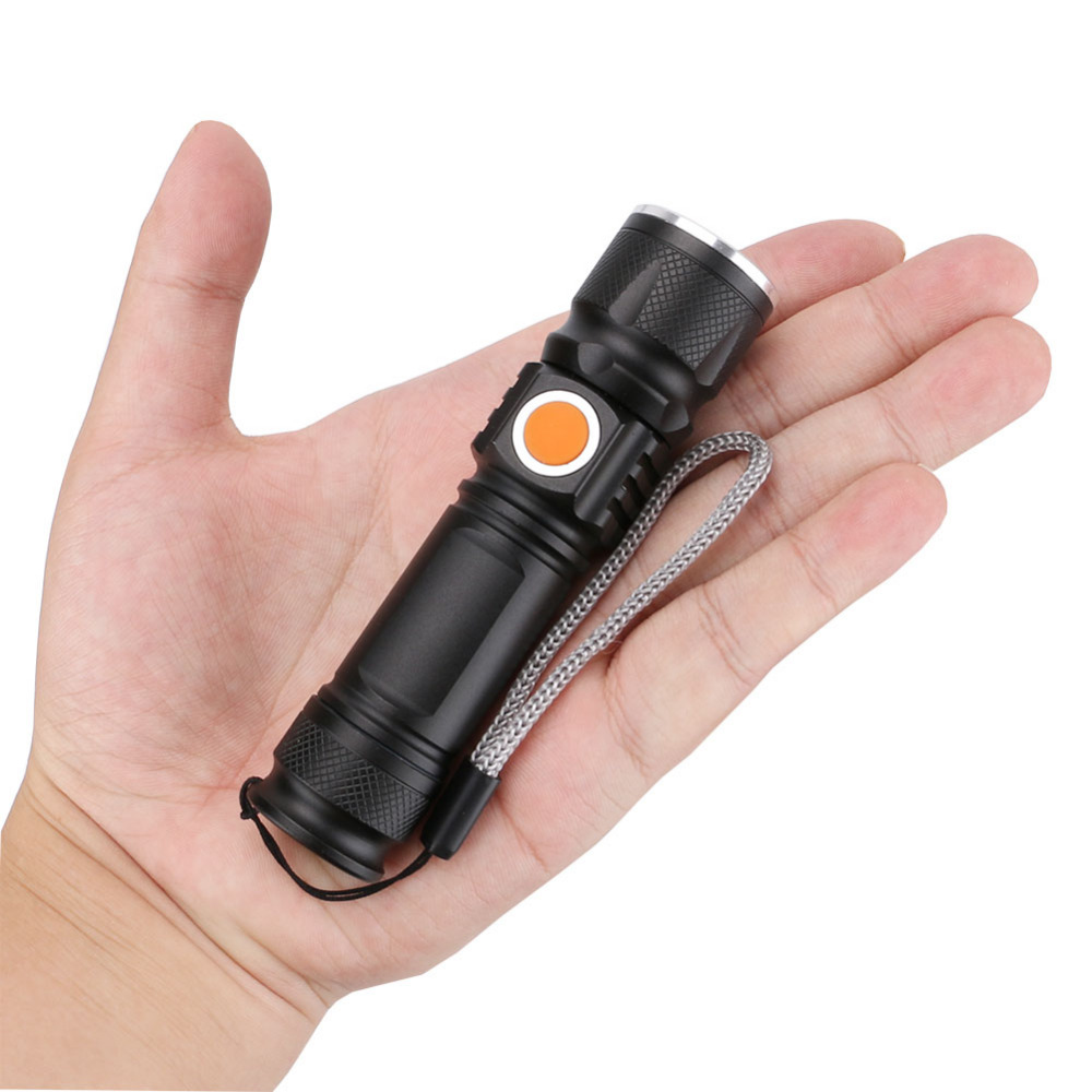 Μίνι Φακός Ψυχρού Λευκού Φωτισμού LED Επαναφορτιζόμενος USB Μίνι Φακός Ψυχρού Λευκού Φωτισμού LED Επαναφορτιζόμενος USB