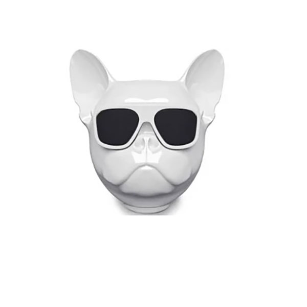 Mini Φορητό Ασύρματο Ηχείο Bluetooth 3W σε Σχήμα Bulldog με Διάρκεια Μπαταρίας έως 4 Ώρες και Εμβέλεια Bluetooth 10m-Λευκό Mini Φορητό Ασύρματο Ηχείο Bluetooth 3W σε Σχήμα Bulldog με Διάρκεια Μπαταρίας έως 4 Ώρες και Εμβέλεια Bluetooth 10m-Λευκό