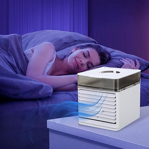 Μίνι Φορητό Κλιματιστικό-Air Cooler Με 3 Ταχύτητες Και LED Φωτισμό Aorlis Μίνι Φορητό Κλιματιστικό-Air Cooler Με 3 Ταχύτητες Και LED Φωτισμό Aorlis