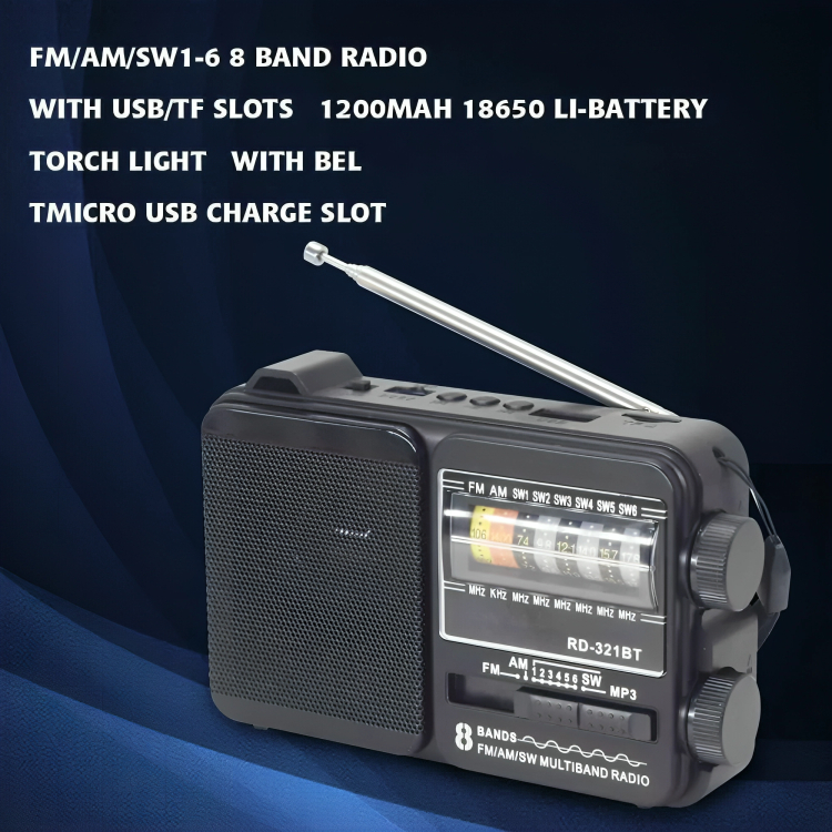 Mίνι Φορητό Ραδιόφωνο με Bluetooth, Δυνατότητας Φόρτισης USB και Φακό Mίνι Φορητό Ραδιόφωνο με Bluetooth, Δυνατότητας Φόρτισης USB και Φακό