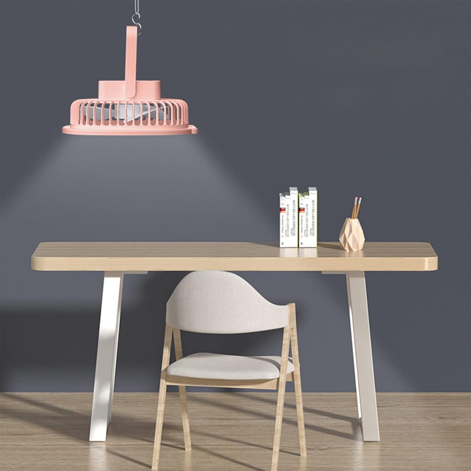 Μίνι Φορητός Επιτραπέζιος & Κρεμαστός Ανεμιστήρας USB με LED Φωτισμό και 3 Ταχύτητες - Arrango Μίνι Φορητός Επιτραπέζιος & Κρεμαστός Ανεμιστήρας USB με LED Φωτισμό και 3 Ταχύτητες - Arrango