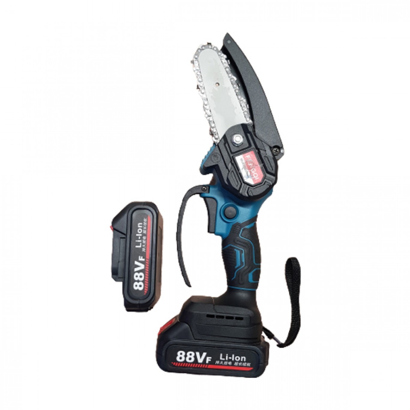 Mini Ηλεκτρικό Επαναφορτιζόμενο Κλαδευτικό Αλυσοπρίονο - Πριόνι με Λάμα 15εκ και 2 Μπαταρίες Mini Ηλεκτρικό Επαναφορτιζόμενο Κλαδευτικό Αλυσοπρίονο - Πριόνι με Λάμα 15εκ και 2 Μπαταρίες