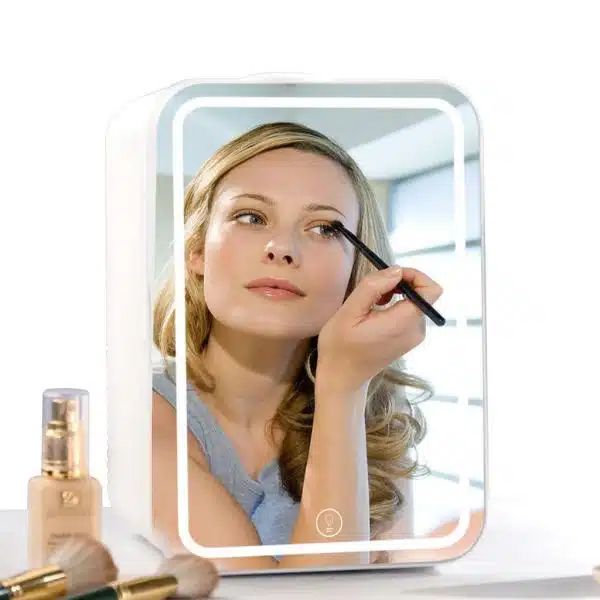 Μίνι Ηλεκτρικό Ψυγείο 4Lt Διπλής Χρήσης Για Το Σπίτι Και Το Αυτοκίνητο Με Καθρέφτη Και Φωτισμό Led 8 Ιντσών Μίνι Ηλεκτρικό Ψυγείο 4Lt Διπλής Χρήσης Για Το Σπίτι Και Το Αυτοκίνητο Με Καθρέφτη Και Φωτισμό Led 8 Ιντσών