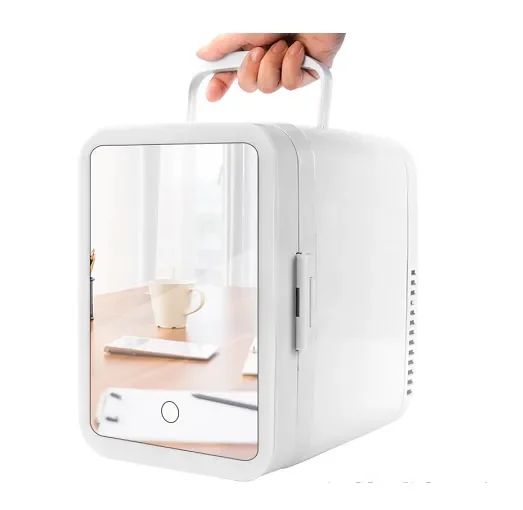 Μίνι Ηλεκτρικό Ψυγείο 4Lt Διπλής Χρήσης Για Το Σπίτι Και Το Αυτοκίνητο Με Καθρέφτη Και Φωτισμό Led 8 Ιντσών Μίνι Ηλεκτρικό Ψυγείο 4Lt Διπλής Χρήσης Για Το Σπίτι Και Το Αυτοκίνητο Με Καθρέφτη Και Φωτισμό Led 8 Ιντσών