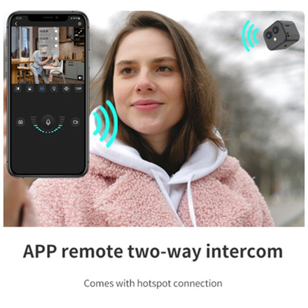 Μίνι Κάμερα Δράσης– Παρακολούθησης με Σύστημα WiFi- DUAL- LENS 4K Μαύρη Μίνι Κάμερα Δράσης– Παρακολούθησης με Σύστημα WiFi- DUAL- LENS 4K Μαύρη