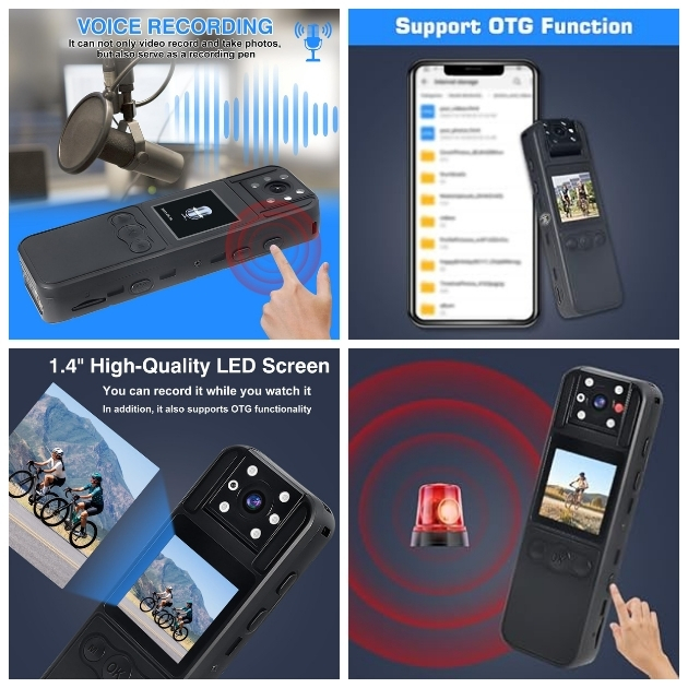 TANGMI Μίνι Κάμερα με Καταγραφή Ήχου και Εικόνας 1080p HD - Περιστρεφόμενος Φακός 180 Μοίρες, Οθόνη LED, Νυχτερινή Λήψη και Συναγερμό TANGMI Μίνι Κάμερα με Καταγραφή Ήχου και Εικόνας 1080p HD - Περιστρεφόμενος Φακός 180 Μοίρες, Οθόνη LED, Νυχτερινή Λήψη και Συναγερμό