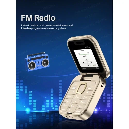 Μίνι Κινητό Τηλέφωνο Πτυσσόμενο με Διπλή Κάρτα SIM, Κάμερα και Φακό Andowl P9 PRO Flip Μίνι Κινητό Τηλέφωνο Πτυσσόμενο με Διπλή Κάρτα SIM, Κάμερα και Φακό Andowl P9 PRO Flip