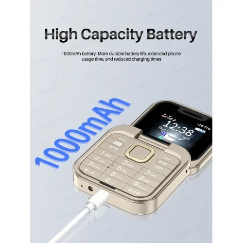 Μίνι Κινητό Τηλέφωνο Πτυσσόμενο με Διπλή Κάρτα SIM, Κάμερα και Φακό Andowl P9 PRO Flip Μίνι Κινητό Τηλέφωνο Πτυσσόμενο με Διπλή Κάρτα SIM, Κάμερα και Φακό Andowl P9 PRO Flip