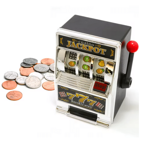 Μίνι Πλαστικός Κουλοχέρης Κουμπαράς με Φωτισμό LED και Ηχητικά Εφέ - Slot Machine Μπαταρίας Πολύχρωμο Μίνι Πλαστικός Κουλοχέρης Κουμπαράς με Φωτισμό LED και Ηχητικά Εφέ - Slot Machine Μπαταρίας Πολύχρωμο