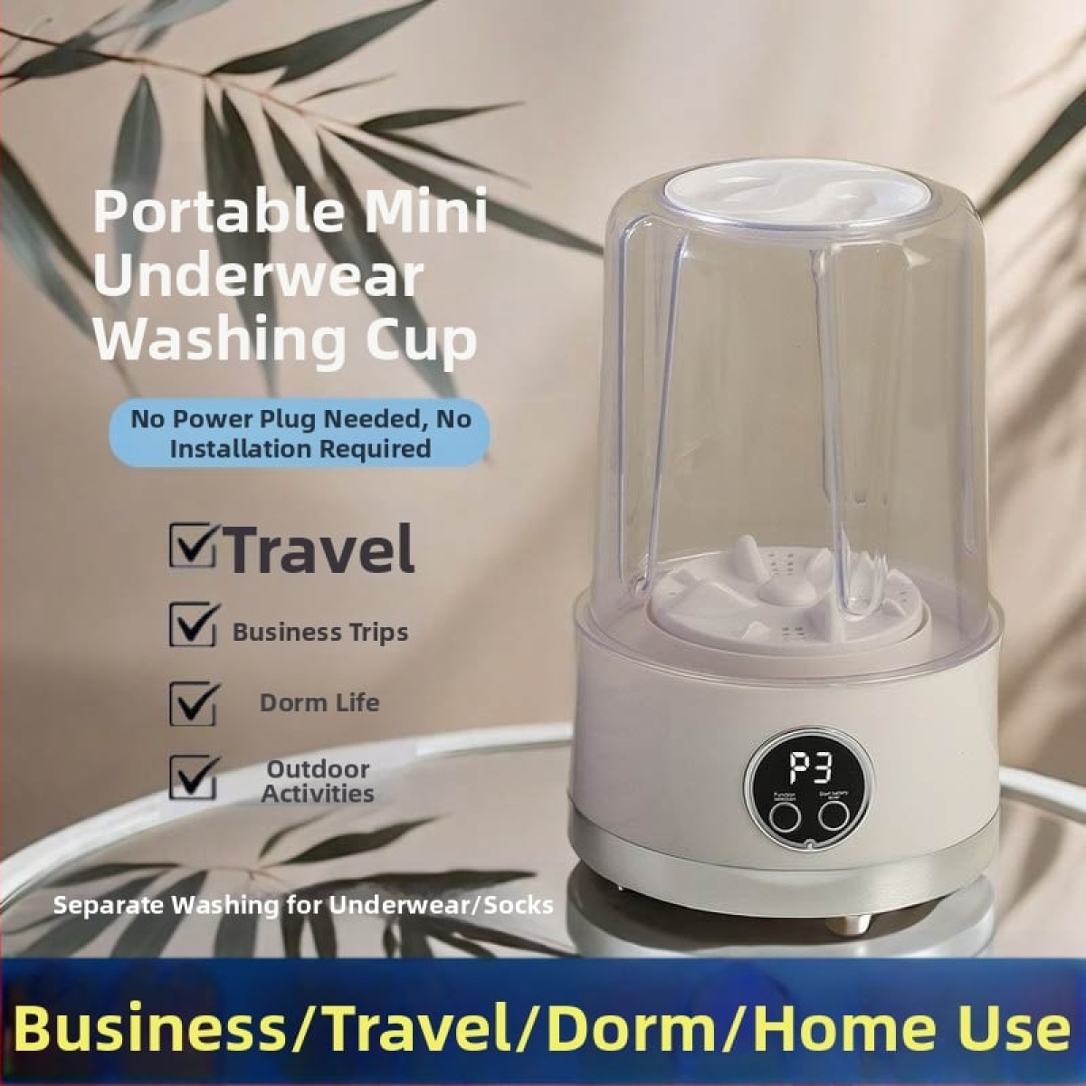 Μίνι Πλυντήριο Ρούχων 1L Φορητό και Επαναφορτιζόμενο Μίνι Πλυντήριο Ρούχων 1L Φορητό και Επαναφορτιζόμενο