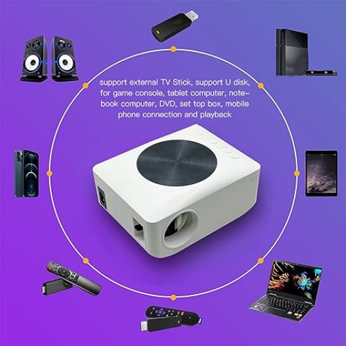 Mini Projector - Φορητός Προτζέκτορας Τεχνολογίας Προβολής LCD Λάμπας LED Full HD 1080p με Ενσωματωμένα Ηχεία, Οθόνη προβολής έως 200΄΄ και Χειριστήριο Mini Projector - Φορητός Προτζέκτορας Τεχνολογίας Προβολής LCD Λάμπας LED Full HD 1080p με Ενσωματωμένα Ηχεία, Οθόνη προβολής έως 200΄΄ και Χειριστήριο
