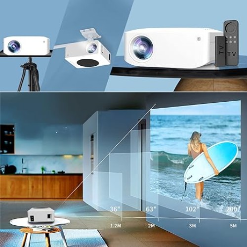 Mini Projector - Φορητός Προτζέκτορας Τεχνολογίας Προβολής LCD Λάμπας LED Full HD 1080p με Ενσωματωμένα Ηχεία, Οθόνη προβολής έως 200΄΄ και Χειριστήριο Mini Projector - Φορητός Προτζέκτορας Τεχνολογίας Προβολής LCD Λάμπας LED Full HD 1080p με Ενσωματωμένα Ηχεία, Οθόνη προβολής έως 200΄΄ και Χειριστήριο