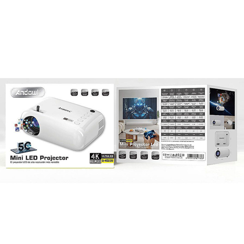 Mini Projector Λάμπας LED με DLP Τεχνολογία και Ανάλυση Ultra HD Andowl Mini Projector Λάμπας LED με DLP Τεχνολογία και Ανάλυση Ultra HD Andowl
