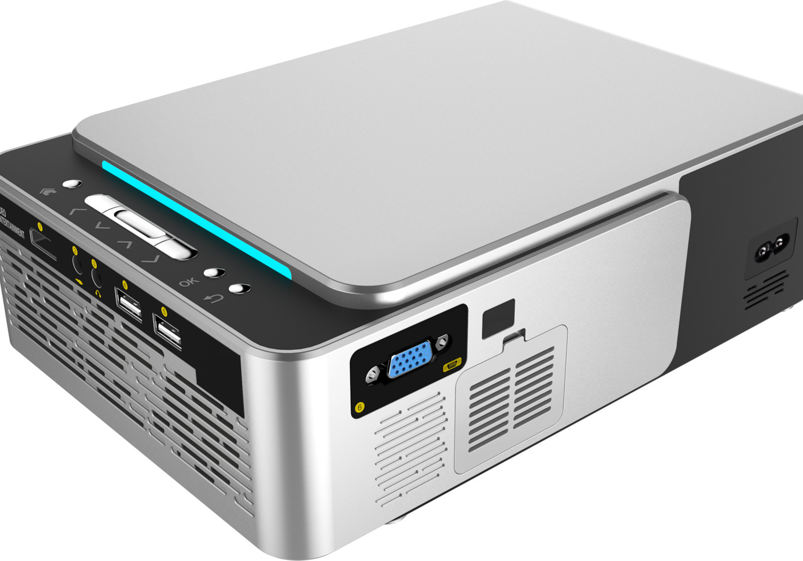 Mini Projector LCD LED - Προβολέας Full HD με HDMI, USB & Τηλεχειριστήριο Mini Projector LCD LED - Προβολέας Full HD με HDMI, USB & Τηλεχειριστήριο