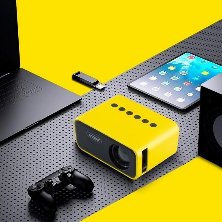 Μίνι Προβολέας - Προτζέκτορας LED με Λειτουργία Αναπαραγωγής Μουσικής & Τηλεχειριστήριο - Andowl Μίνι Προβολέας - Προτζέκτορας LED με Λειτουργία Αναπαραγωγής Μουσικής & Τηλεχειριστήριο - Andowl