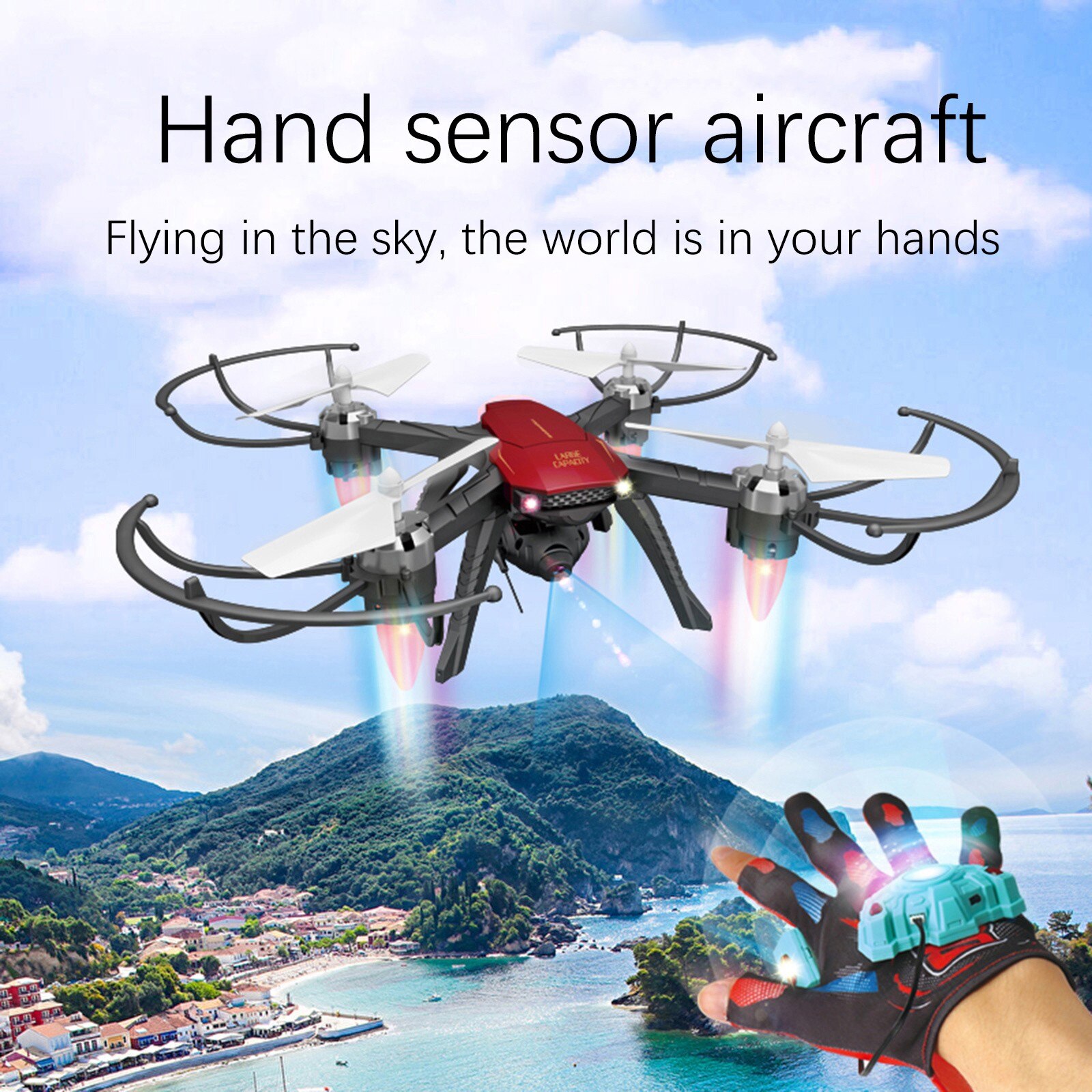 Mini Τηλεκατευθυνόμενο Ελικόπτερο Χειρός Quadcopter Drone 6 Axis Gyro 2.4GHz 4CH 3D-360 Degrees Eversion Mini Τηλεκατευθυνόμενο Ελικόπτερο Χειρός Quadcopter Drone 6 Axis Gyro 2.4GHz 4CH 3D-360 Degrees Eversion