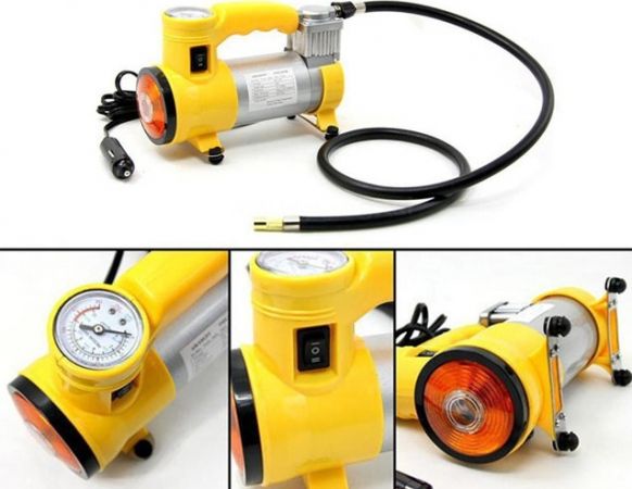 Mini Τρόμπα Αυτοκινήτου Έκτακτης Ανάγκης Andowl με καλώδιο αναπτήρα 12V & ενσωματωμένο φακό Mini Τρόμπα Αυτοκινήτου Έκτακτης Ανάγκης Andowl με καλώδιο αναπτήρα 12V & ενσωματωμένο φακό