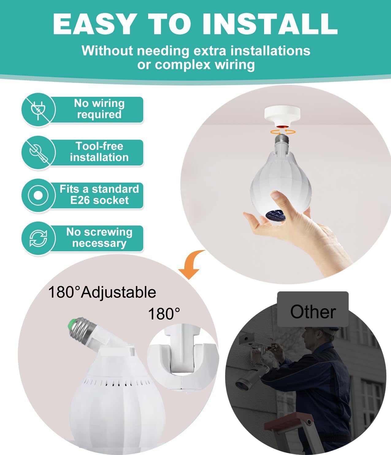 Μίνι Χριστουγεννιάτικος Προβολέας RGB LED σε Σχήμα Λάμπας με Υποδοχή E27 4W - Ρυθμιζόμενο 180 Μοίρες Μίνι Χριστουγεννιάτικος Προβολέας RGB LED σε Σχήμα Λάμπας με Υποδοχή E27 4W - Ρυθμιζόμενο 180 Μοίρες