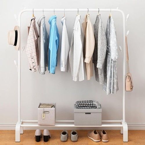 Μονή Κρεμάστρα Δαπέδου Καλόγερος Παπουτσοθήκη Μεταλλικό Λευκό 110x40x150cm Μονή Κρεμάστρα Δαπέδου Καλόγερος Παπουτσοθήκη Μεταλλικό Λευκό 110x40x150cm