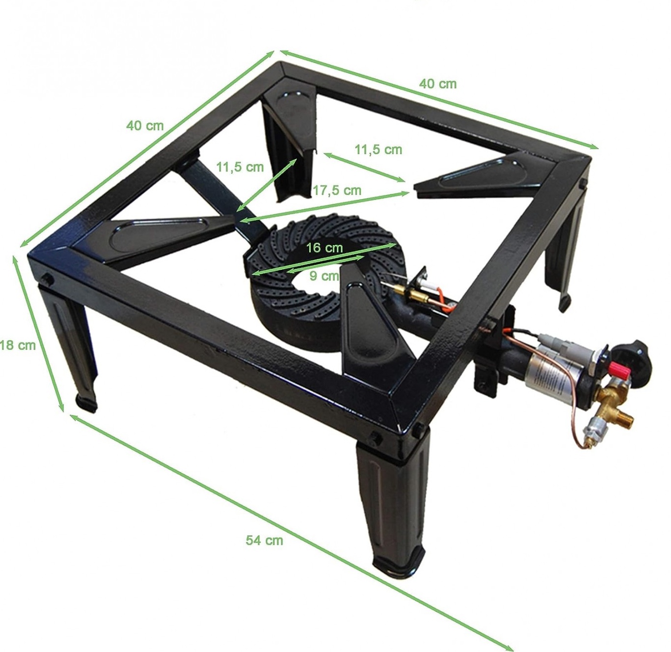 Μονή Μαντεμένια Εστία Υγραερίου Destman DT-1840-4P Μονή Μαντεμένια Εστία Υγραερίου Destman DT-1840-4P
