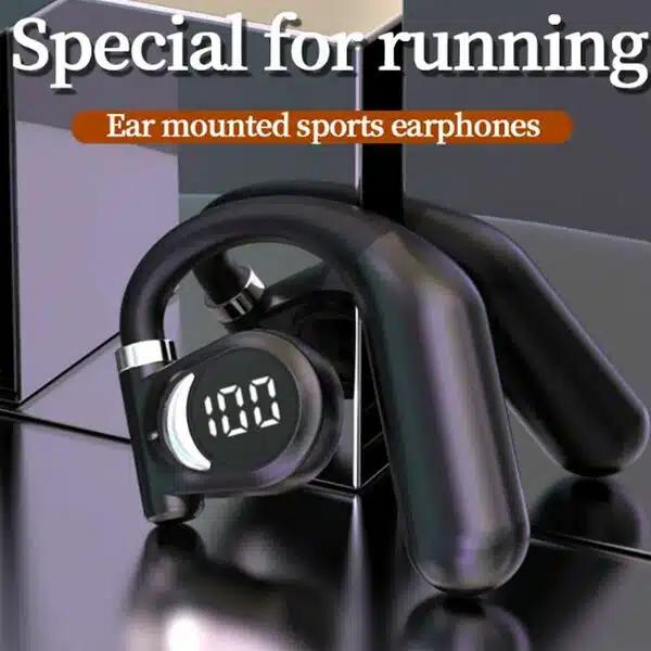 Μονό Ακουστικό Bluetooth Handsfree Ear-Hook με Μικρόφωνο και LED Ψηφιακή Οθόνη με Ένδειξη Μπαταρίας Μαύρο Μονό Ακουστικό Bluetooth Handsfree Ear-Hook με Μικρόφωνο και LED Ψηφιακή Οθόνη με Ένδειξη Μπαταρίας Μαύρο