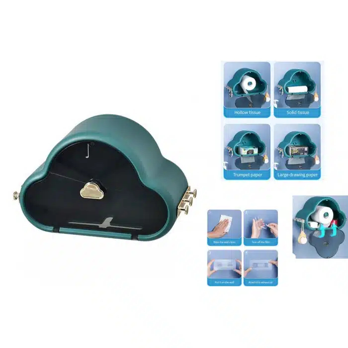 Μοντέρνα Επιτοίχια Χαρτοθήκη Πλαστική Πράσινη 20.3×32.5x13cm Μοντέρνα Επιτοίχια Χαρτοθήκη Πλαστική Πράσινη 20.3×32.5x13cm