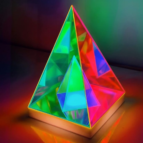 Μοντέρνο Φωτιστικό Νύχτας Led σε Σχήμα Πυραμίδας Andowl -USB power Μοντέρνο Φωτιστικό Νύχτας Led σε Σχήμα Πυραμίδας Andowl -USB power