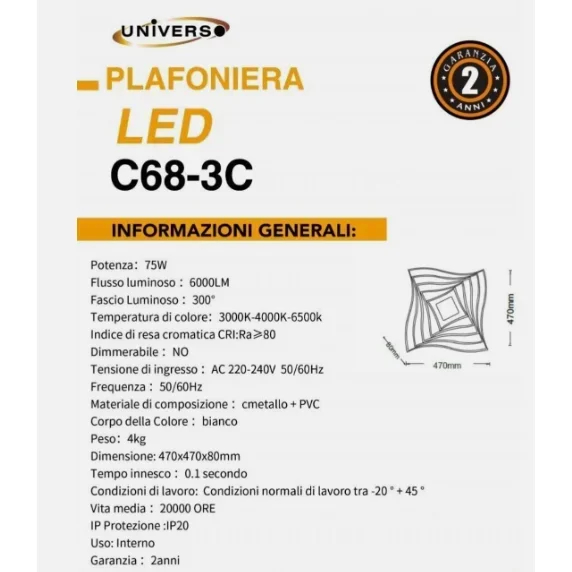 Μοντέρνο Φωτιστικό Οροφής Με Ρυθμιζόμενο Φώς LED 75w και Τηλεχειριστήριο Μοντέρνο Φωτιστικό Οροφής Με Ρυθμιζόμενο Φώς LED 75w και Τηλεχειριστήριο