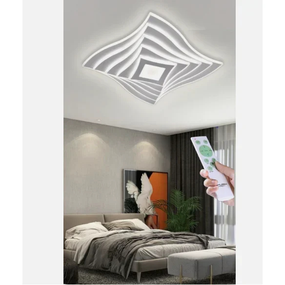 Μοντέρνο Φωτιστικό Οροφής Με Ρυθμιζόμενο Φώς LED 75w και Τηλεχειριστήριο Μοντέρνο Φωτιστικό Οροφής Με Ρυθμιζόμενο Φώς LED 75w και Τηλεχειριστήριο