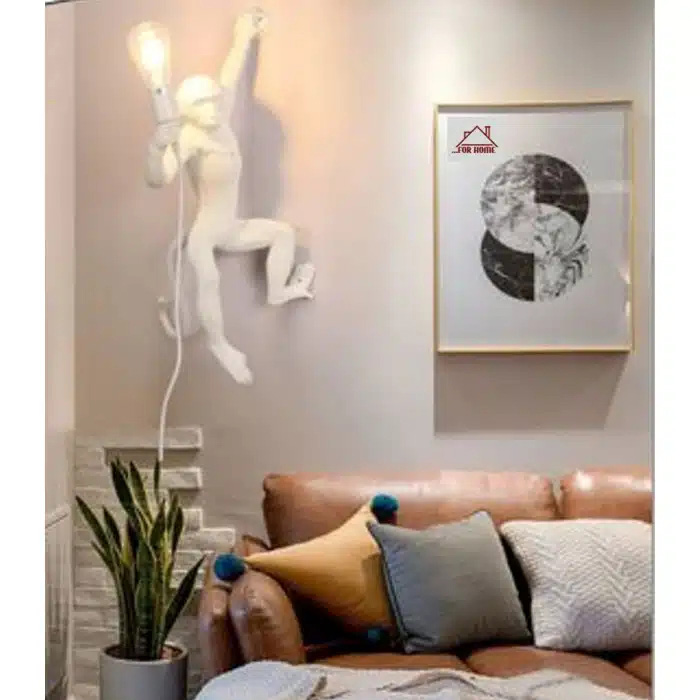 Μοντέρνο Φωτιστικό σε Σχήμα Μαϊμού E27 με LED Θερμό Φως 60W IP20 56x30cm ForHome Μοντέρνο Φωτιστικό σε Σχήμα Μαϊμού E27 με LED Θερμό Φως 60W IP20 56x30cm ForHome