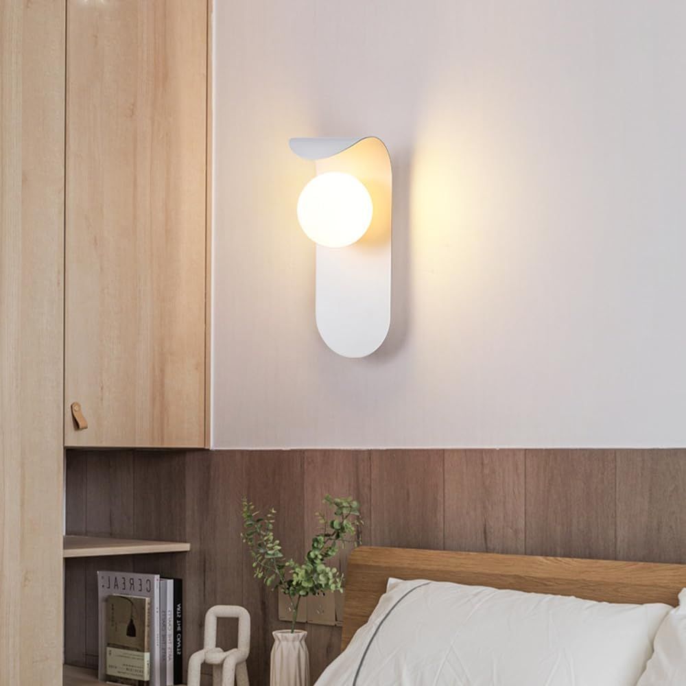 Μοντέρνο Μεταλλικό Επιτοίχιο Φωτιστικό Σφαίρα 10W σε Λευκό Χρώμα G9 Μοντέρνο Μεταλλικό Επιτοίχιο Φωτιστικό Σφαίρα 10W σε Λευκό Χρώμα G9