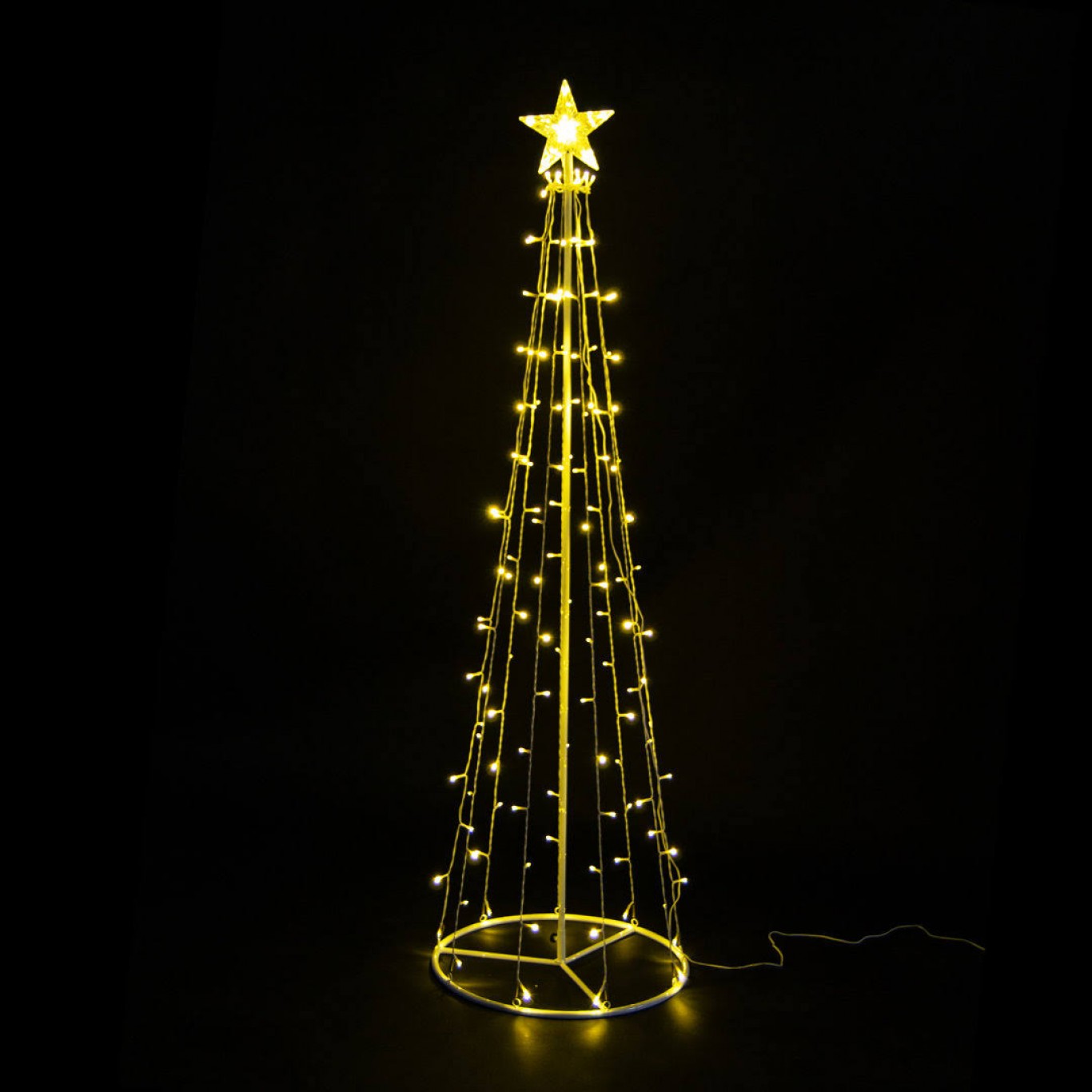 Μοντέρνο Χριστουγεννιάτικο Δέντρο Κώνος Αδιάβροχο με Θερμό LED Φωτισμό 120εκ Μοντέρνο Χριστουγεννιάτικο Δέντρο Κώνος Αδιάβροχο με Θερμό LED Φωτισμό 120εκ