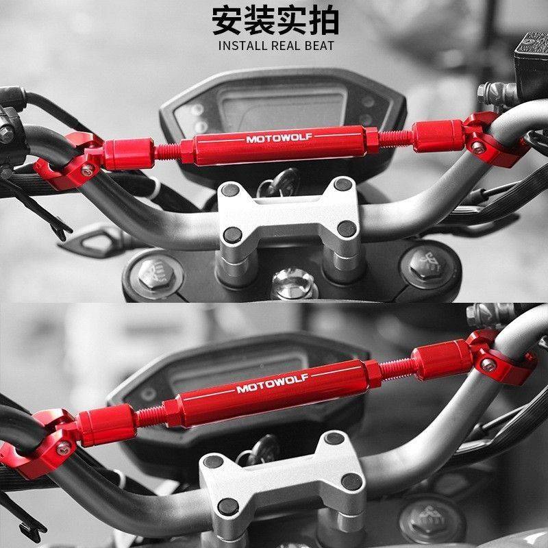 Motowolf Μπάρα - Βάση Τιμονιού Mηχανής για Αξεσουάρ Μαύρη από Κράμα Αλουμινίου Motowolf Μπάρα - Βάση Τιμονιού Mηχανής για Αξεσουάρ Μαύρη από Κράμα Αλουμινίου