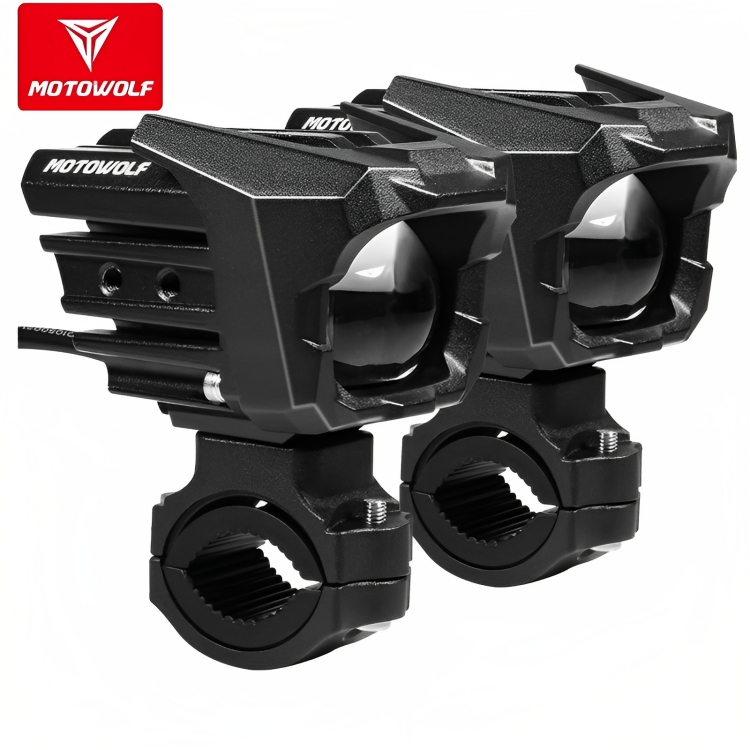 Motowolf® Σετ 2 Αδιάβροχοι LED Προβολείς Μηχανής Αλουμινίου Motowolf® Σετ 2 Αδιάβροχοι LED Προβολείς Μηχανής Αλουμινίου