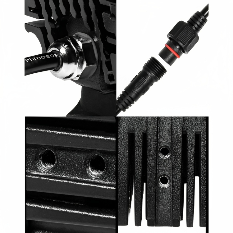 Motowolf® Σετ 2 Αδιάβροχοι LED Προβολείς Μηχανής Αλουμινίου Motowolf® Σετ 2 Αδιάβροχοι LED Προβολείς Μηχανής Αλουμινίου