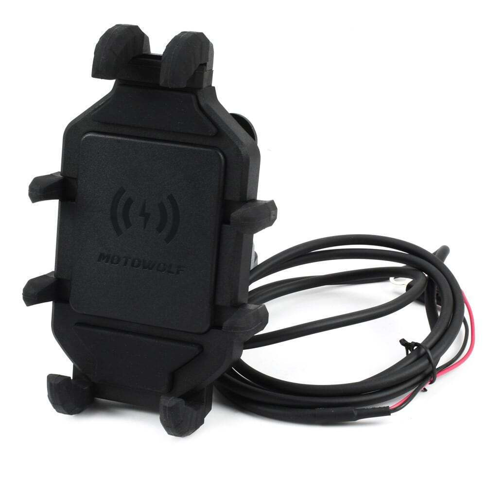 Motowolf Βάση Κινητού Μοτοσυκλέτας με Ρυθμιζόμενο Βραχίονα για τον Καθρέπτη με Σύστημα Φόρτισης Motowolf Βάση Κινητού Μοτοσυκλέτας με Ρυθμιζόμενο Βραχίονα για τον Καθρέπτη με Σύστημα Φόρτισης