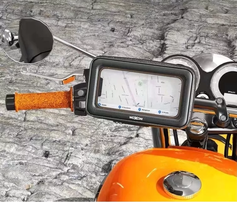 Moxom Ρυθμιζόμενη Αδιάβροχη Βάση Στήριξης Κινητού Ποδηλάτου ή Μηχανής για Κινητό 5.5″ έως 7.2″ Moxom Ρυθμιζόμενη Αδιάβροχη Βάση Στήριξης Κινητού Ποδηλάτου ή Μηχανής για Κινητό 5.5″ έως 7.2″