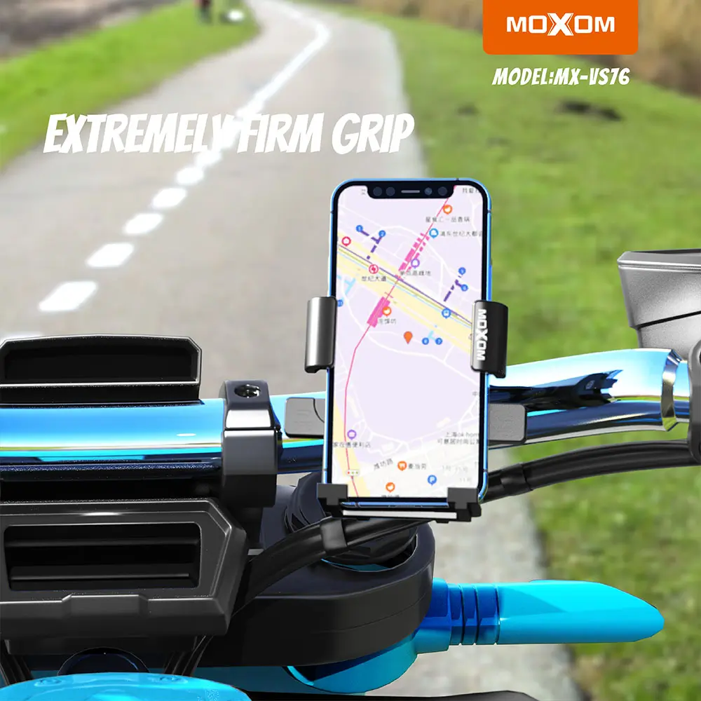 Moxom Ρυθμιζόμενη Βάση Κινητού Τηλεφώνου Universal 360° για Μηχανή ή Ποδήλατο Moxom Ρυθμιζόμενη Βάση Κινητού Τηλεφώνου Universal 360° για Μηχανή ή Ποδήλατο