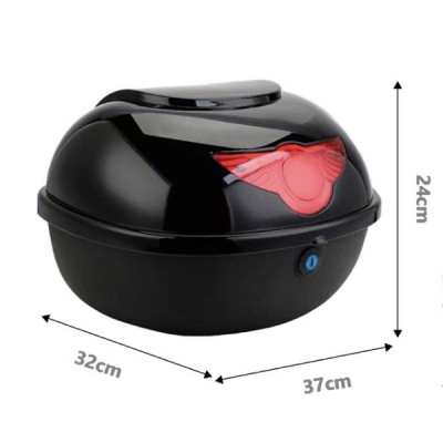 Μπαγκαζιέρα Μοτοσυκλέτας 655 28Lt με Ανακλαστικές Επιφάνειες Μπαγκαζιέρα Μοτοσυκλέτας 655 28Lt με Ανακλαστικές Επιφάνειες