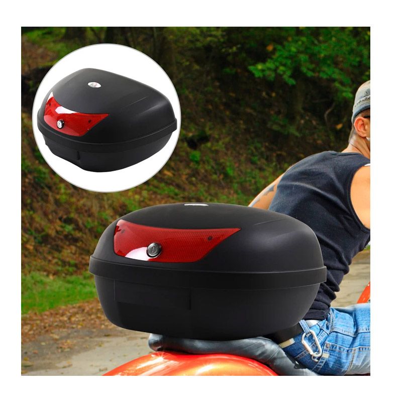 Μπαγκαζιέρα Μοτοσυκλέτας A28 51Lt με Κλειδαριά και Ανακλαστικές Επιφάνειες - Βαλίτσα Αποθήκευσης Μηχανής Μαύρο Μπαγκαζιέρα Μοτοσυκλέτας A28 51Lt με Κλειδαριά και Ανακλαστικές Επιφάνειες - Βαλίτσα Αποθήκευσης Μηχανής Μαύρο