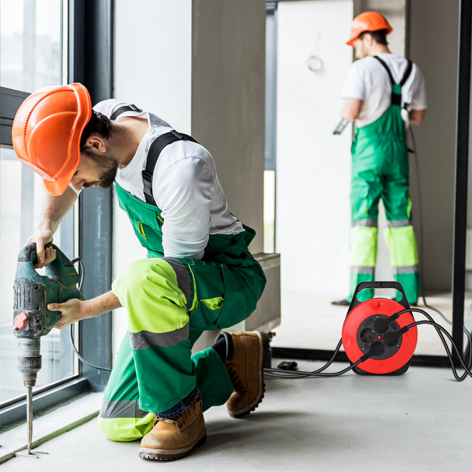 Μπαλαντέζα Καρούλι 4 Θέσεων με Καλώδιο 10m – Aigostar Μπαλαντέζα Καρούλι 4 Θέσεων με Καλώδιο 10m – Aigostar