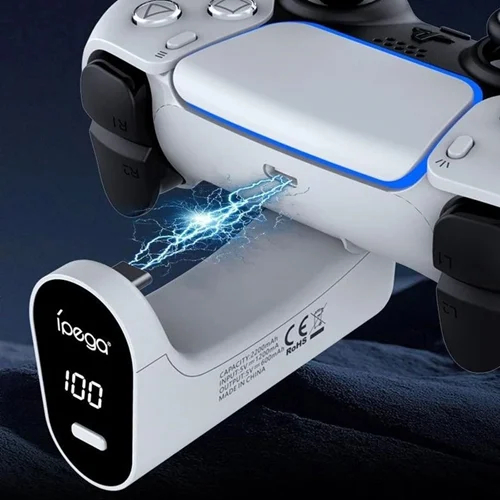 Μπαταρία Ipega για Χειριστήριο PS5 DualSense – 2000mAh USB-C Λευκή Μπαταρία Ipega για Χειριστήριο PS5 DualSense – 2000mAh USB-C Λευκή