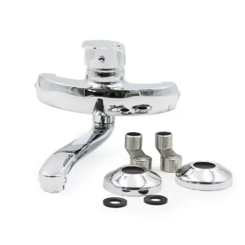 Μπαταρία Νιπτήρα Τοίχου για Μπάνιο Ασημί Μπαταρία Νιπτήρα Τοίχου για Μπάνιο Ασημί