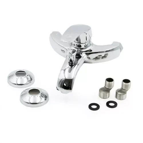 Μπαταρία Νιπτήρα Τοίχου για Μπάνιο Ασημί Μπαταρία Νιπτήρα Τοίχου για Μπάνιο Ασημί