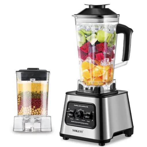 Μπλέντερ Πολλαπλών Χρήσεων 2500ml SOKANY 6000W με 4 Ταχύτητες Μπλέντερ Πολλαπλών Χρήσεων 2500ml SOKANY 6000W με 4 Ταχύτητες