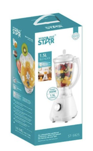 Μπλέντερ Winning Star 1.5L 300W με Μύλο Άλεσης Μπλέντερ Winning Star 1.5L 300W με Μύλο Άλεσης